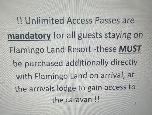 Flamingo Land Private Caravan 100 Woodlands