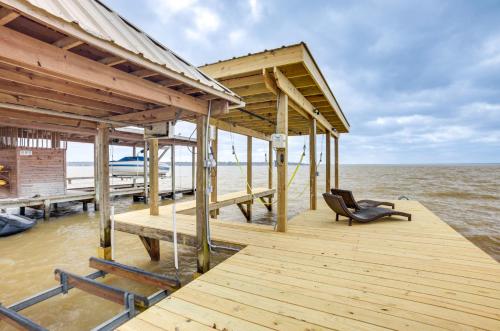 Lakefront Livingston Retreat with Dock and Fire Pit!