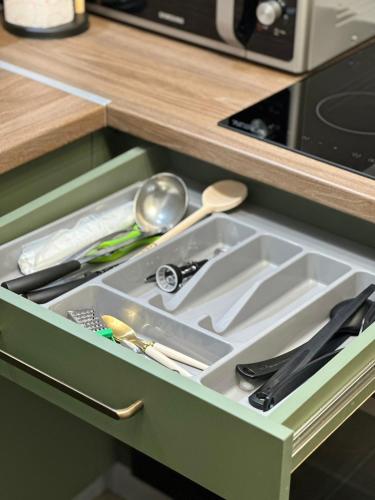 keuken, The NADA APARTMENT of hope in Kertvaroš