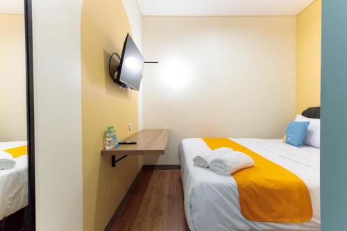 1 double bed