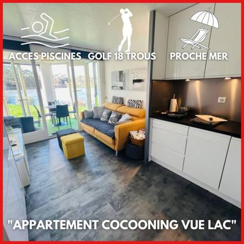 "LE COCON DU LAC" Appartement cosy 4 personnes, jolie vue lac, accès piscines gratuit - Location saisonnière - Talmont-Saint-Hilaire