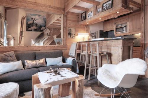 Duplex Chaleureux au Cœur de Megève 2 p - Location saisonnière - Megève