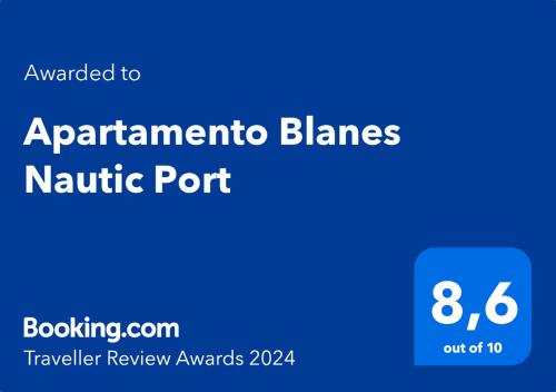 Apartamento Blanes Nautic Port