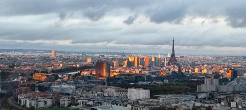 Full apt - Top floor - Eiffel Tower Panoramic View - Location saisonnière - Issy-les-Moulineaux