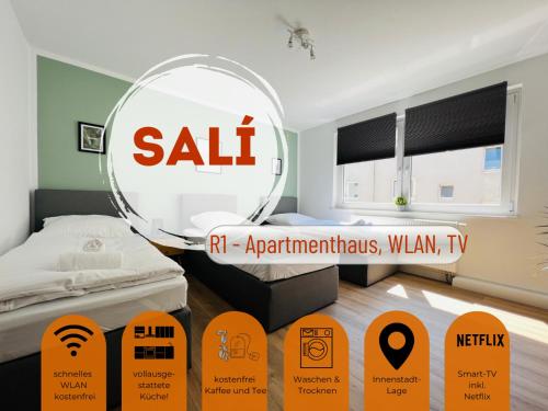 Sali - R1 - Apartmenthaus, WLAN, TV - Remscheid