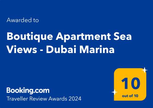 Boutique Apartment Sea Views - Dubai Marina, Dubai (photo 2)