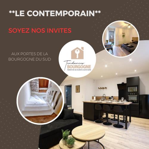 Le Contemporain*WIFI*Central - Apartment - Saint-Laurent-sur-Saône