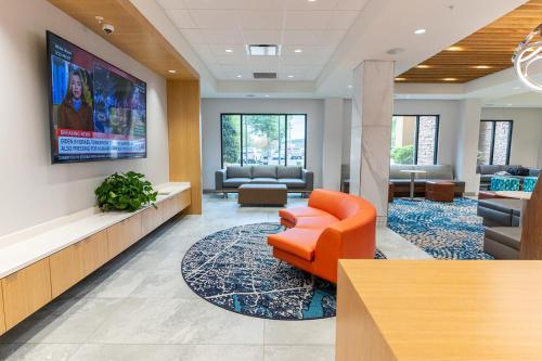 大堂, 諾克斯維爾西錫達布拉夫漢普頓酒店 (Hampton Inn Knoxville-West At Cedar Bluff) in 諾克斯維爾市郊