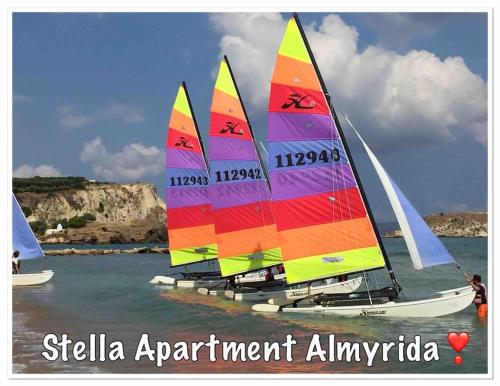 Stella Apartment in Almyrida slechts 350m vanaf het strand, auto huren niet nodig
