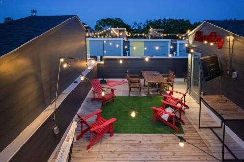 Carrie Underwoods east side rooftop game room in Nashville, USA