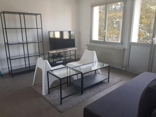 Chambre privée calme, lit double en Coliving - Location saisonnière - Vandoeuvre-lès-Nancy