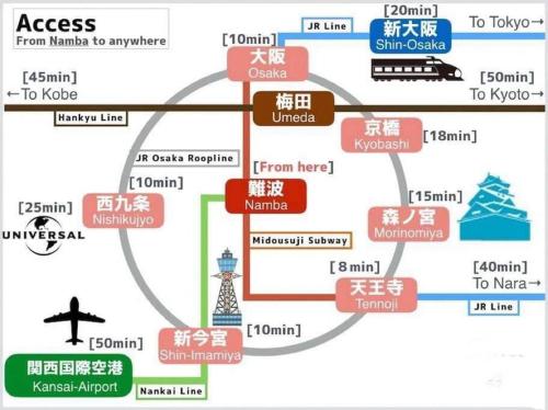 全新上线花跡民宿5号館102 独享空间 难波，日本桥4分钟车程！天王寺，通天阁步行圈！, Osaka (foto 7)