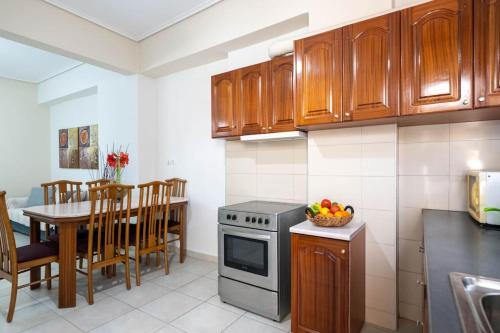 Kitchen, Joan's apartment in Mpournias