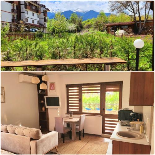 Cozy & stylish flat with amazing view, 2min walk to ski road, 7-8 min to gondola Bansko