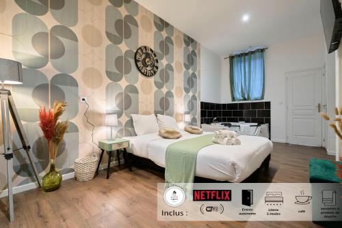 NG SuiteHome - Miln 1 - Balnéo / Wifi & Netflix - Location saisonnière - Roubaix