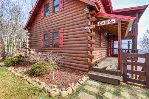 Cozy Cabin with Blue Ridge Mountain Views and Hot Tub