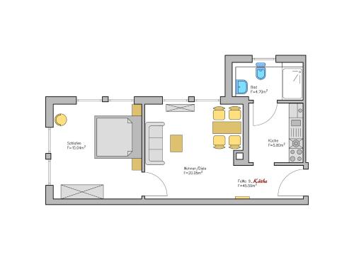 1 queen bed, 1 sofa bed