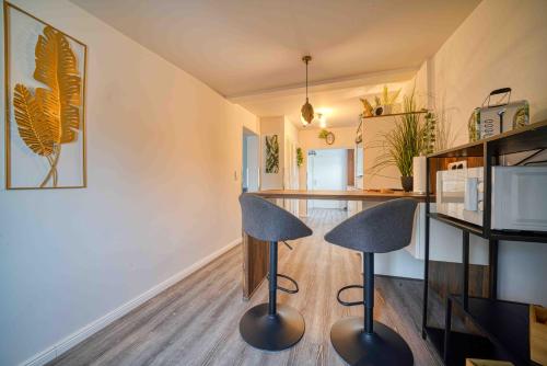 مطبخ, Zuarin Schlossblick - Ganzes Apartment direkt am Schlossgarten von Schwerin mit Dschungel-Feeling -  in Ostorf