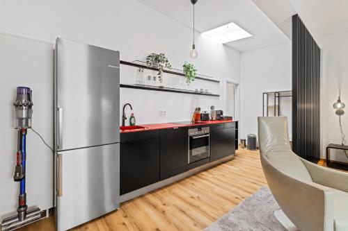 廚房, Stylish Tiny City House in 內城區