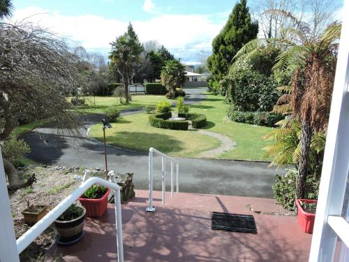 Aussicht, Maple Lodge Motel in Matamata