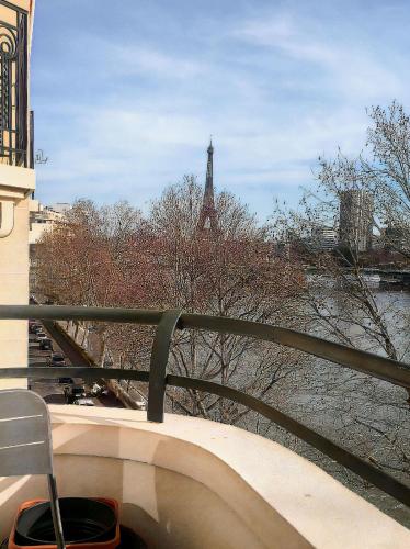 Beautiful Flat View Of The Seine And Eiffel Tower - Location saisonnière - Paris