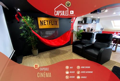 Capsule Cinéma - Balneo home cinema playstation 5 - Location saisonnière - Valenciennes