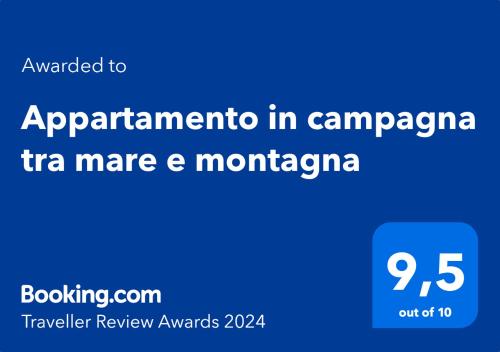  Appartamento in campagna tra mare e montagna in Mesa
