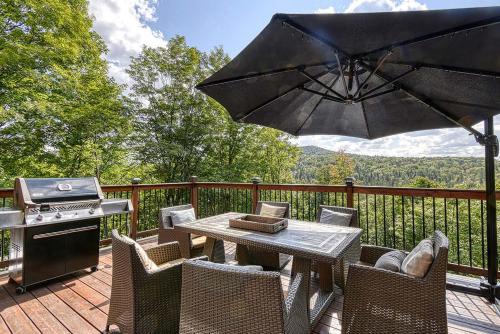 Luxurious log cabin with private spa