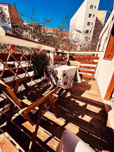 Precioso apartamento con a/a en Ruzafa con terracita privada y acceso a un jardín, para 2-3 personas, Valencie (fotografie 8)