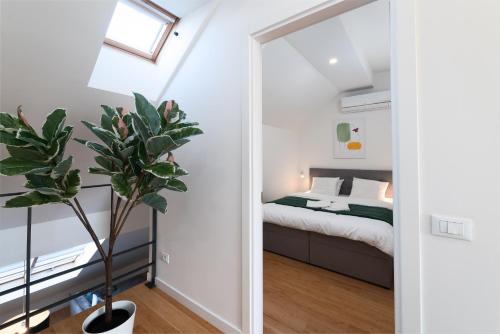 Two-level apart with a terrace near the Vltava River