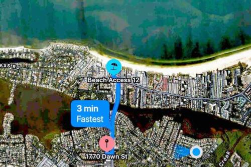 Beachside Bliss 1 miles to the beach with heated pool