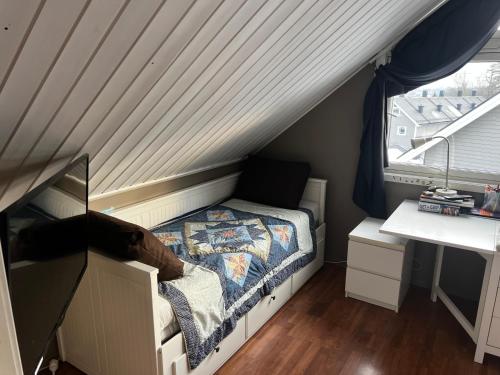 Loftroom in townhouse Oslo 1 singel bed 1 double bed in Alna