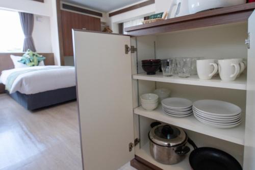 Kitchen, AQUARESORT IN CHATAN in Chatan