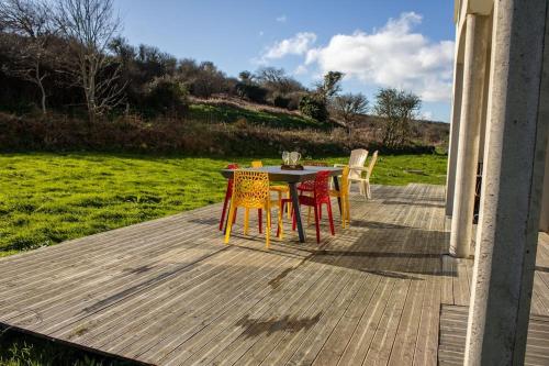 Balcony/terrace, Ti Ar Park/ Wifi /Grands espaces in Roscanvel