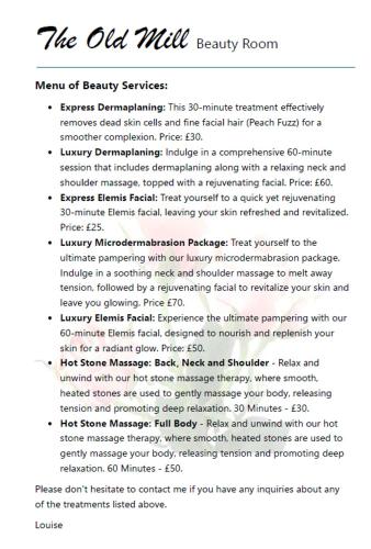 East Bridgford Summerhouse Inc Spa and Treatments