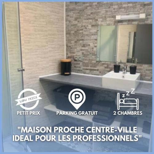 Maison proche centre-ville 4 personnes 2 chambres - Location saisonnière - Amiens