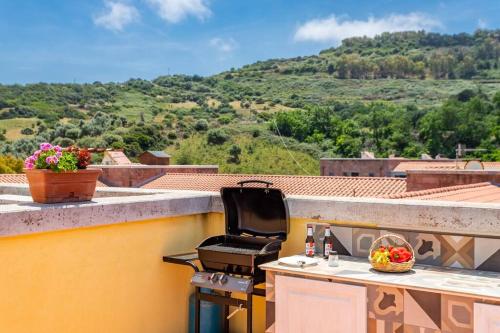 Terrace with castle view