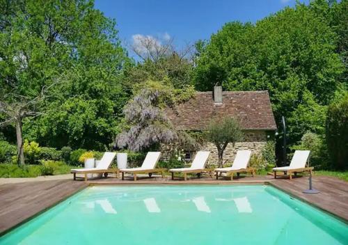 Swimming pool, Le Rustique in Glandon