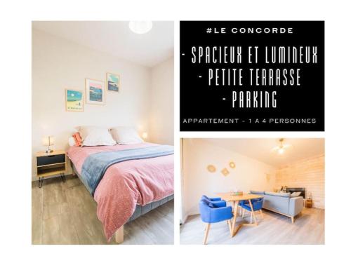 #Le Concorde - Centre-ville - Terrasse - Parking - Location saisonnière - Brive-la-Gaillarde