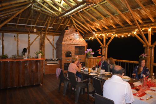Restaurant, Moira Ecolodge - Cabana El Porvenir - Cordoba Quindio in Pijao