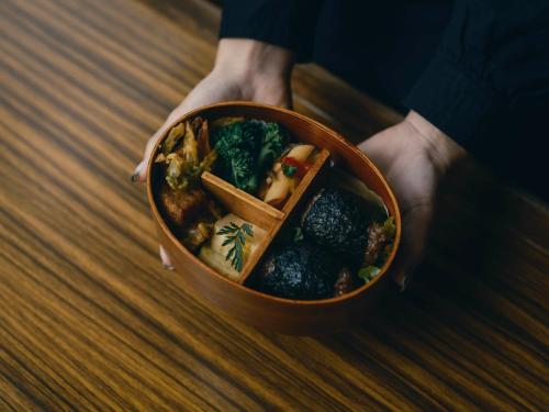 Food and beverages, まちごとホテルLOOP 小林 in Takaharu