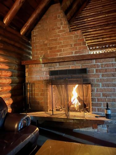 Log Cabin at Rainier Lodge (0.4 miles from entrance)