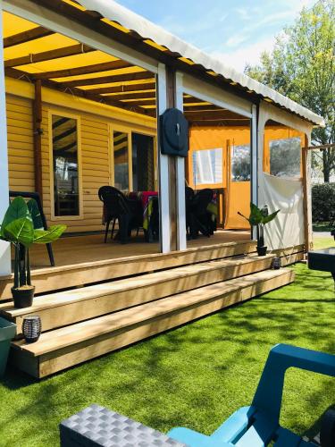 Mobil-Home Camping 4* Landes Lac et Océan 6 à 8 p.