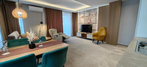 共用Lounge/電視區, City Park Inn in 普羅夫迪夫西區