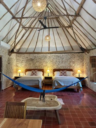 Hacienda Guesthouse with Private Cenote in Espita, Mexico