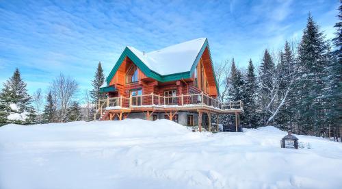 TREMBLANT Accès LAC et rivière SPA BILLARD FOYER Jaccuzi fireplace pool table lake and river access