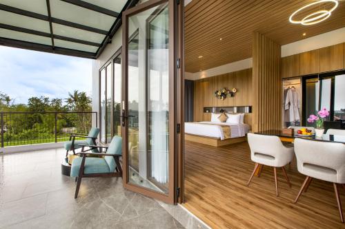 Balcony/terrace, Kinaralana Hotel Yogyakarta in Ngaglik