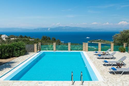 Superb Paxos Villa | 2 Bedrooms | Villa Kazekage | Breathtaking Sea/Gaios Views and Private Pool | Loggos