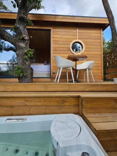 Balkons/terase, Caban'AO in Saint-Just-et-Vacquieres