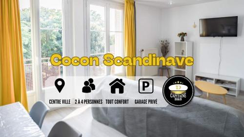 Le Cocon Scandinave - Garage Privé - Centre Ville - Location saisonnière - Troyes